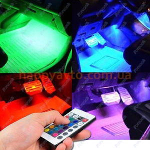 4Х9 LED Подсветка салона RGB (многоцветная)